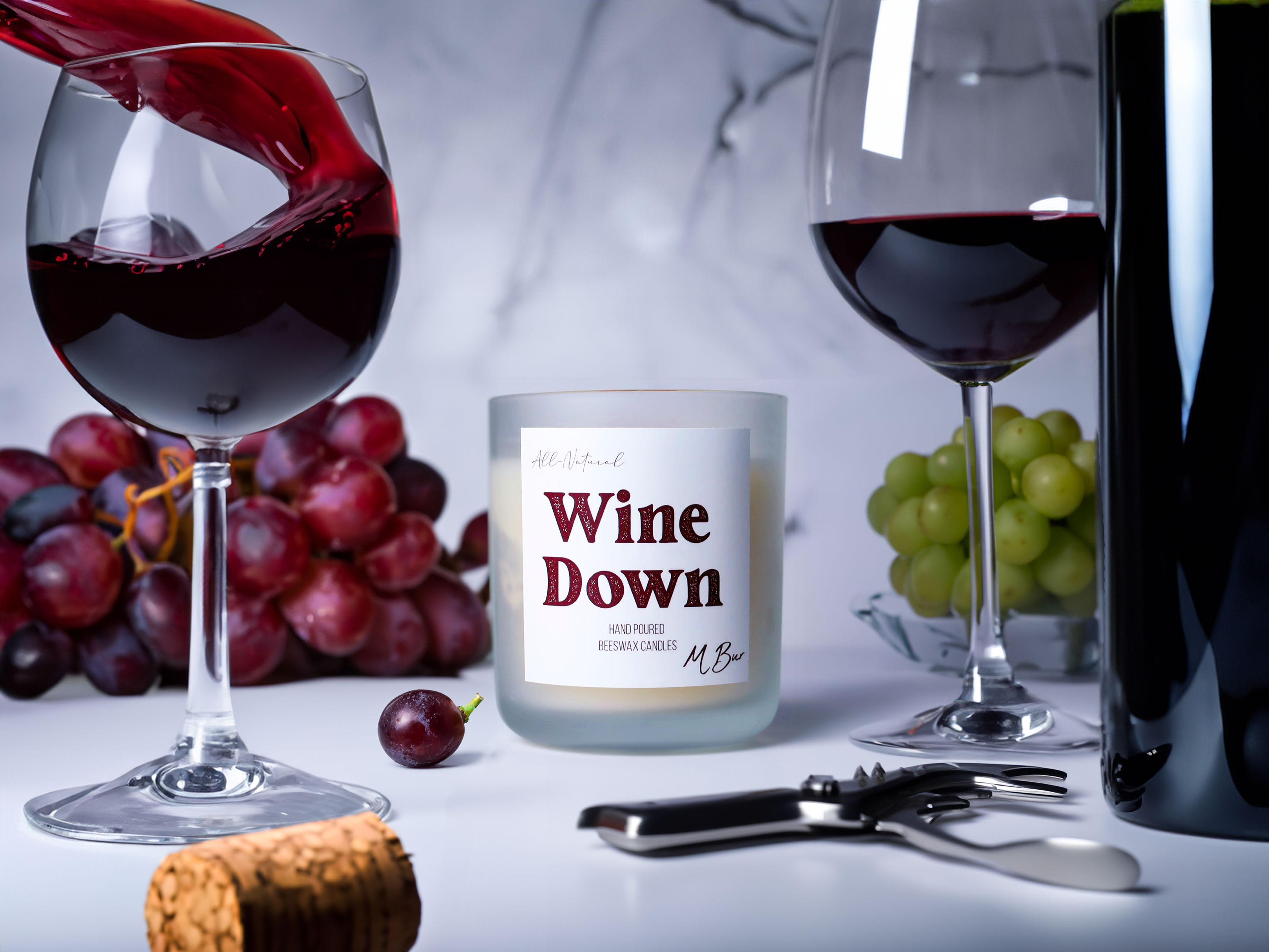 Wine Down Candle