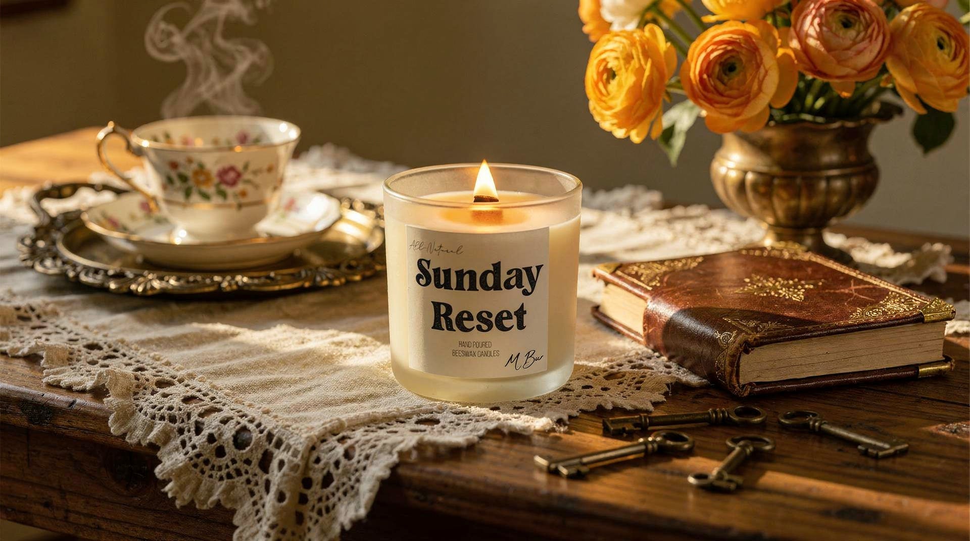 A Slow Morning Candle Ritual: Easing Into the Day With Intention - MBur Candle Co.
