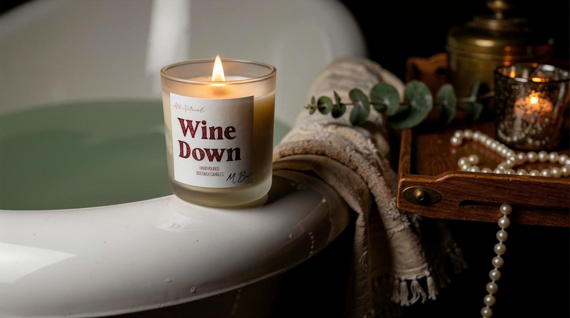 Bath-Time Candle Ritual (Turn an Ordinary Tub Into a Home Spa) - MBur Candle Co.