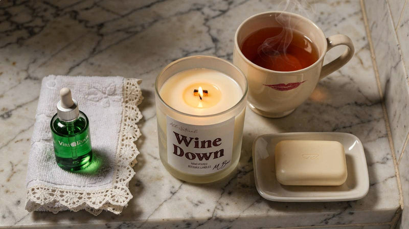 Layering Self-Care: How to Pair Beeswax Candles with Baths, Skincare, and Tea - MBur Candle Co.