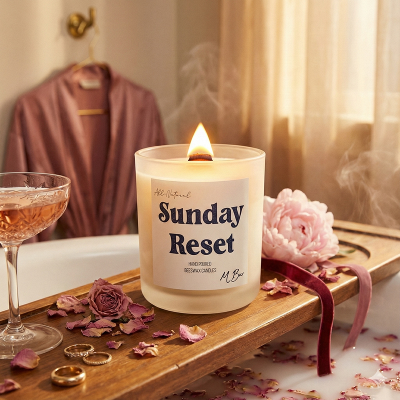 Sunday Reset Candle - MBur Candle Co.