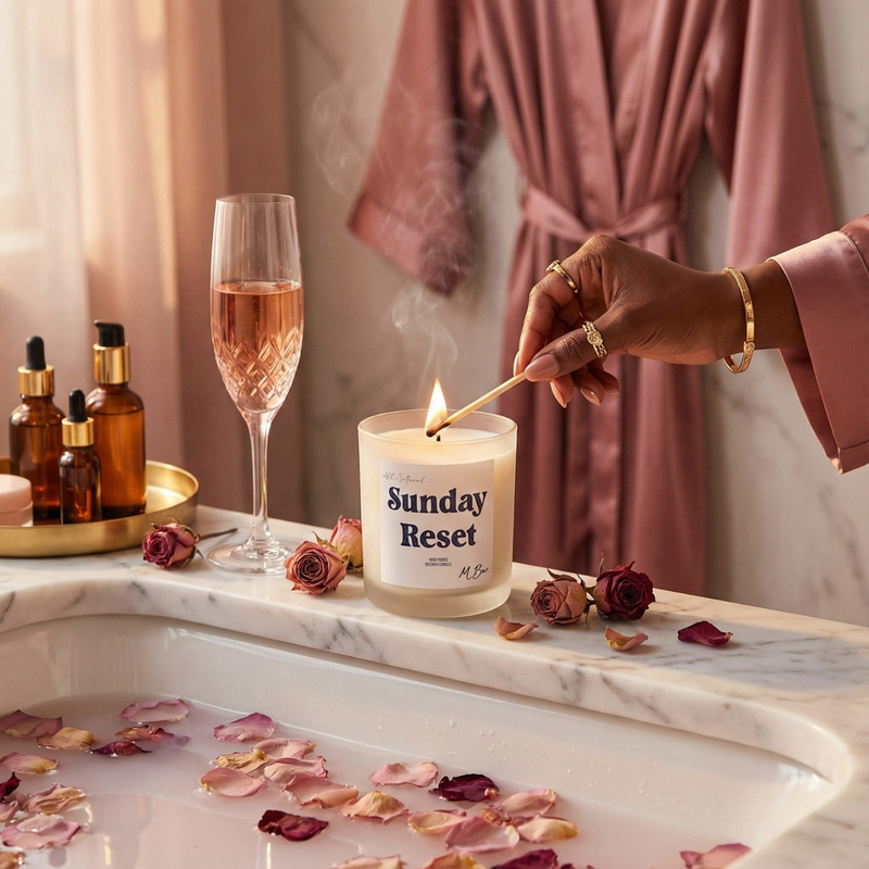Sunday Reset Candle - MBur Candle Co.