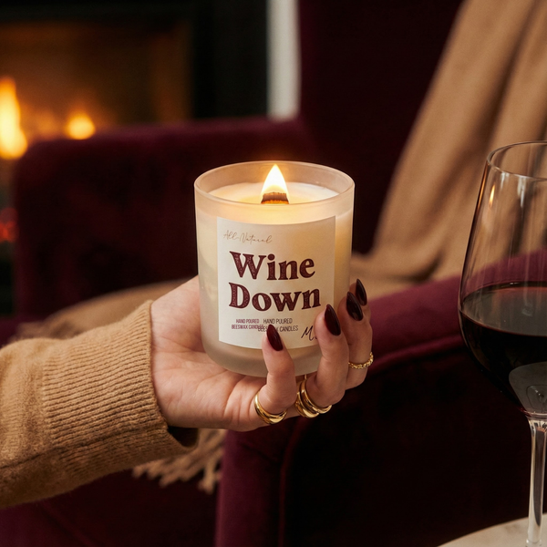 Wine Down Candle