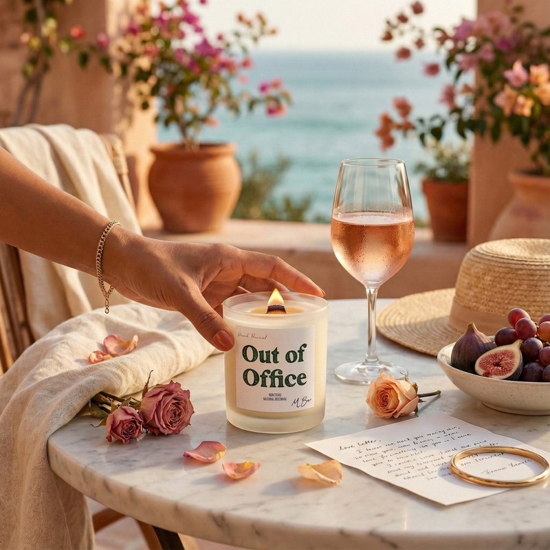 Out of Office Candle