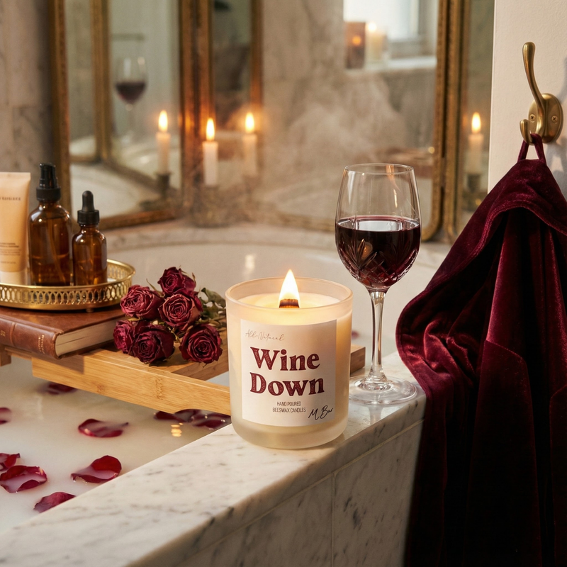 Wine Down Candle