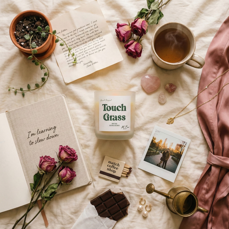 Touch Grass Candle - MBur Candle Co.