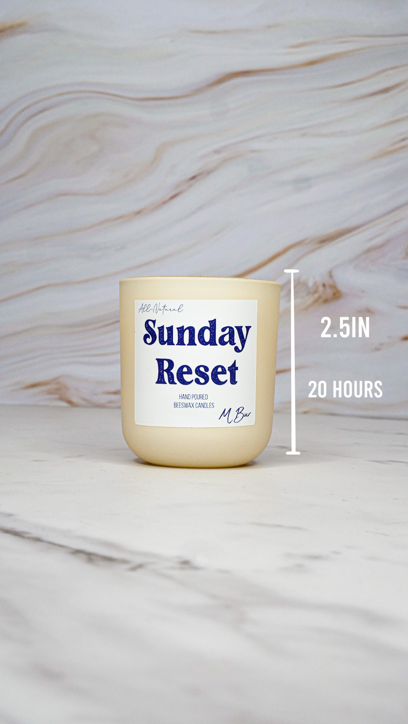 Sunday Reset Candle - MBur Candle Co.