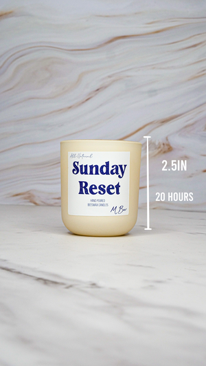 Sunday Reset Candle