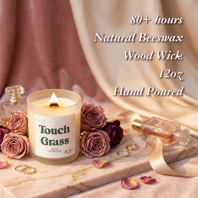 Touch Grass Candle - MBur Candle Co.