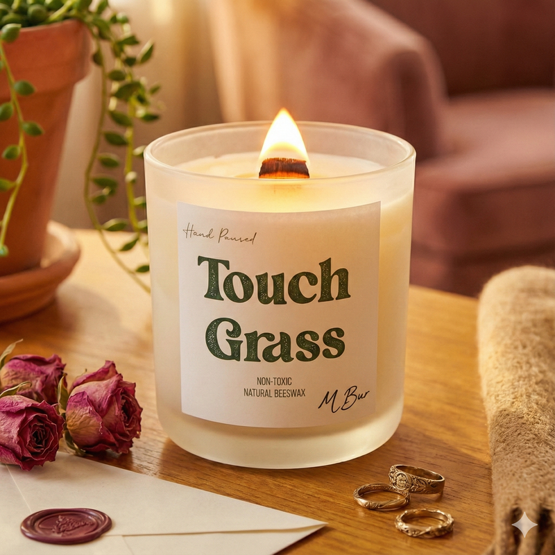 Touch Grass Candle