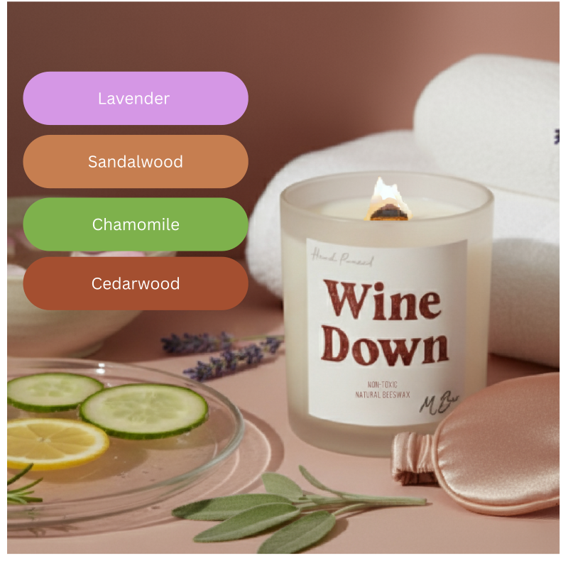 Wine Down Candle