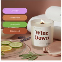 Wine Down Candle
