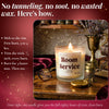 Infographic on how to burn beeswax candle to avoid tunneling and soot